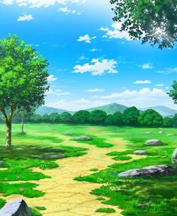 背景本 自然物の描き方