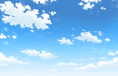 背景事典の青空と雲