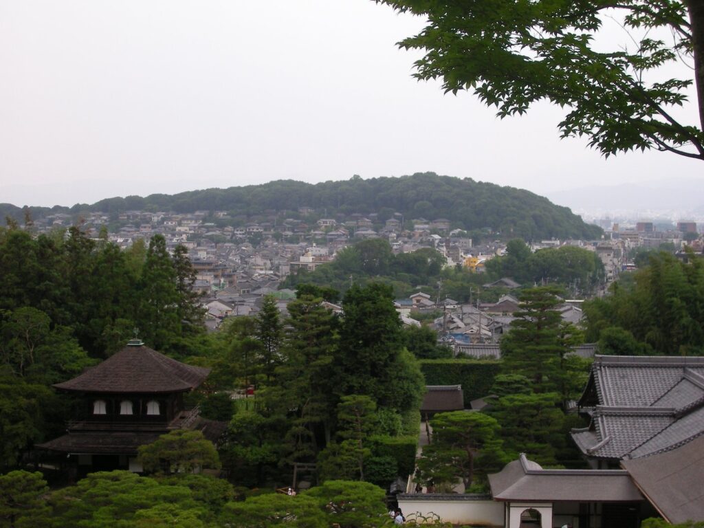 銀閣寺俯瞰_京都の街遠景
